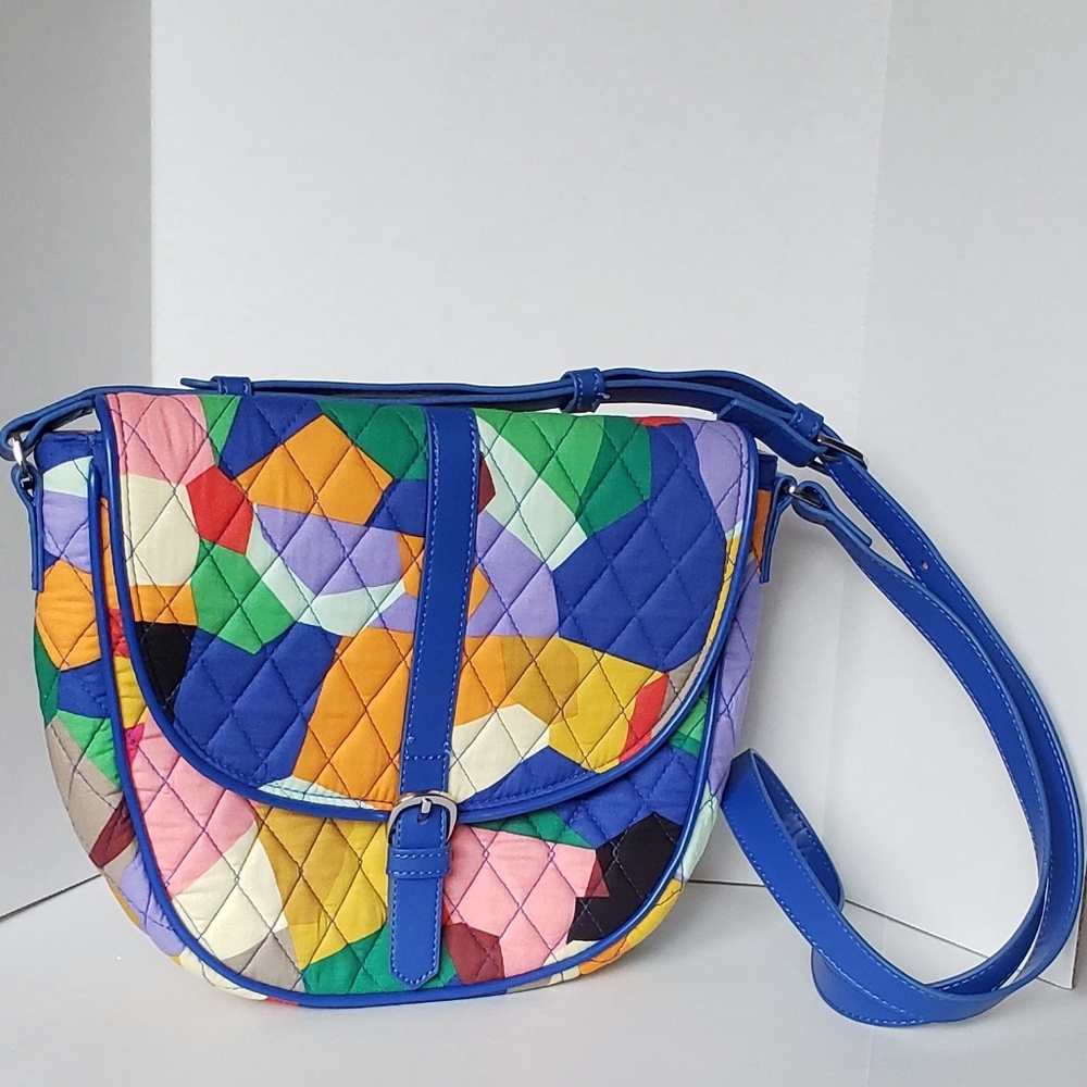 Vera Bradley Slim Saddle Crossbody Bag